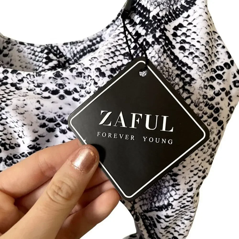 NWT Zaful forever young swimsuit one piece cutout suit comfortable summer beach